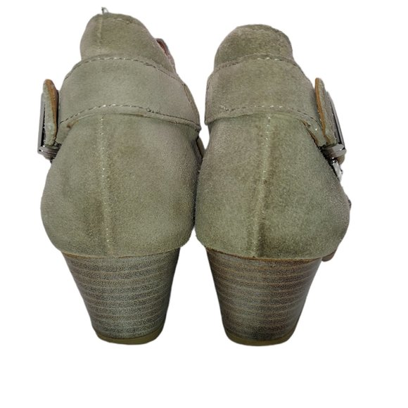 Franco Sarto Great Suede Tan Booties Women's Size 6 1/2 - Picture 5 of 11